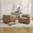 36" W Upholstered Swivel Barrel Chairs-1735933307