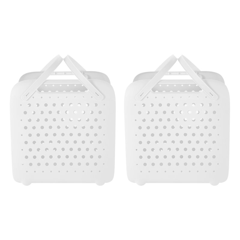2 paniers à linge pliables