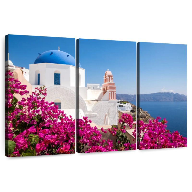Kavia Santorini Cycladic Architecture, 48" H x 74" W