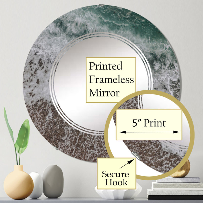 Circle Mirror, 24" x 24"