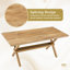 Ensemble de table et de chaises. Bureau de 71 po x 35,4 po en bois aggloméré avec table de salle à manger en X. Comprend 8 chaises de salle à manger en tissu vert olive avec poignée intégrée. Cadre en métal noir.