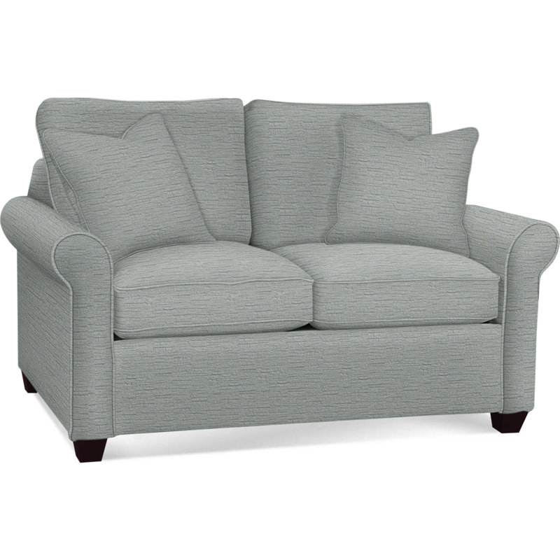 Park Lane Upholstered 73'' Sofa, Java, Innerspring Mattress, Blue Chenille/Velvet Solid; 0809-63