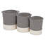 Fabric Basket With Handles - Set of 3