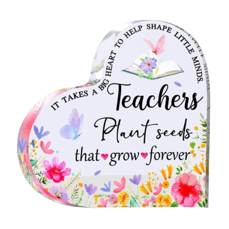 Teachers Plant Seeds Crystal Paperweight