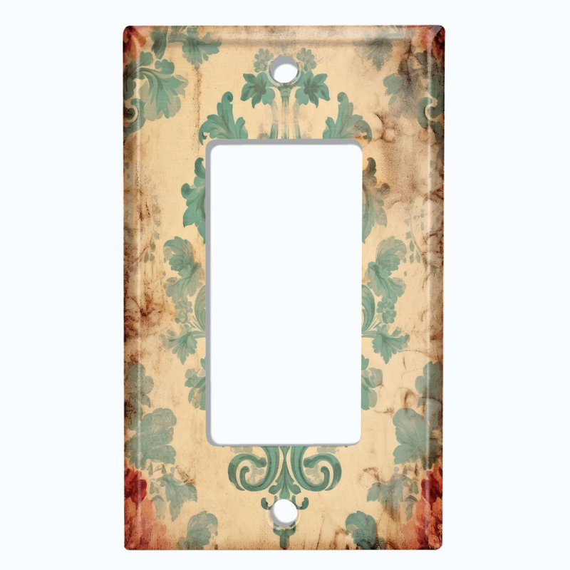 Élégante applique murale en forme de sapin de Noël en forme de damas rose