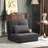 HOMCOM 2-In-1 Floor Lazy Sofa With 5 Position Adjustable Backrest