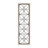 Metal Floral Home Wall Decor with Brown Frame