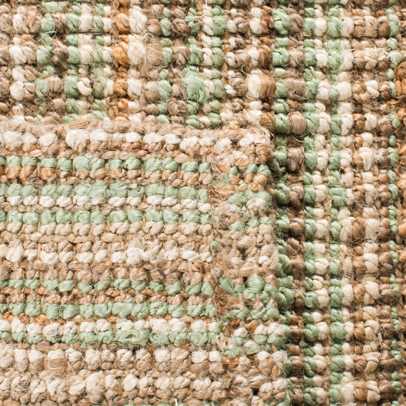 Tapis en jute tissé à la main Alda, Carré 10 pi