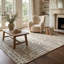 Tapis intérieur / extérieur à treillis beige / brun 8 pi x 11 pi (7 pi 10 po x 10 pi 10 po) Kiona-1660275755