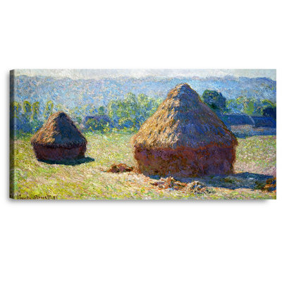 «Haystacks end of Summer» par Claude Monet, reproductions d'art classiques du monde, estampe numérique sur toile, art mural pour la décoration intérieure