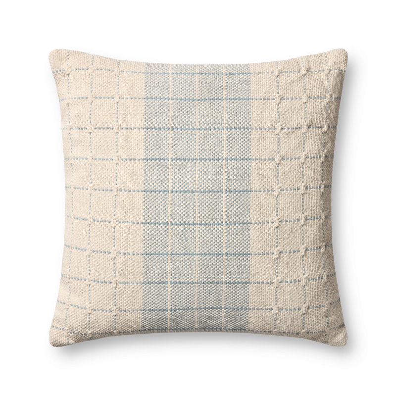 Loloi Accent Pillow, Ivory/Gold Striped