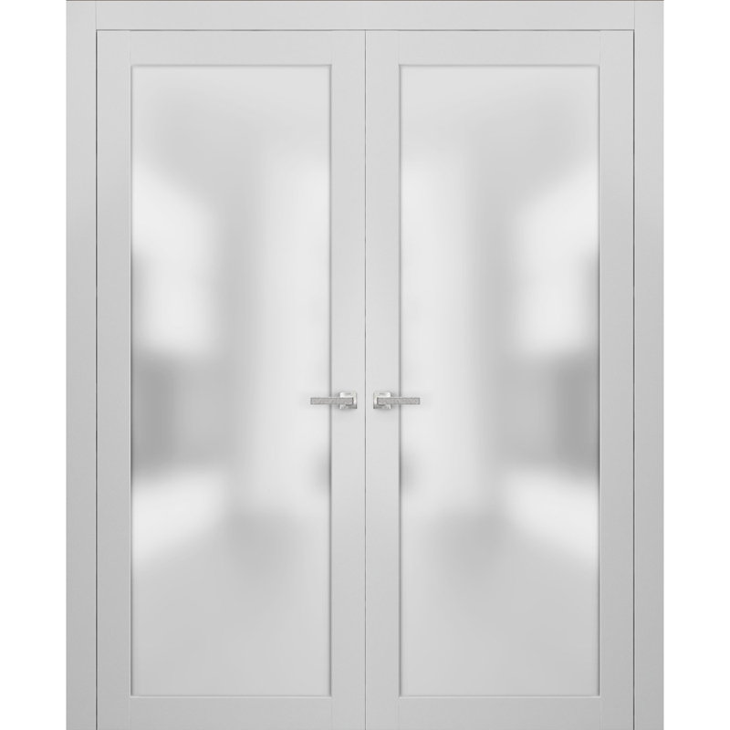 Portes planum en bois massif givré Planum, 72 po x 96 po