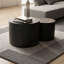 Ensemble de tables basses gigognes, tables d'appoint autoportantes contemporaines avec rangement ouvert
