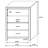 Geary Coastal White Rectangular 4-Drawer Chest-1793845431