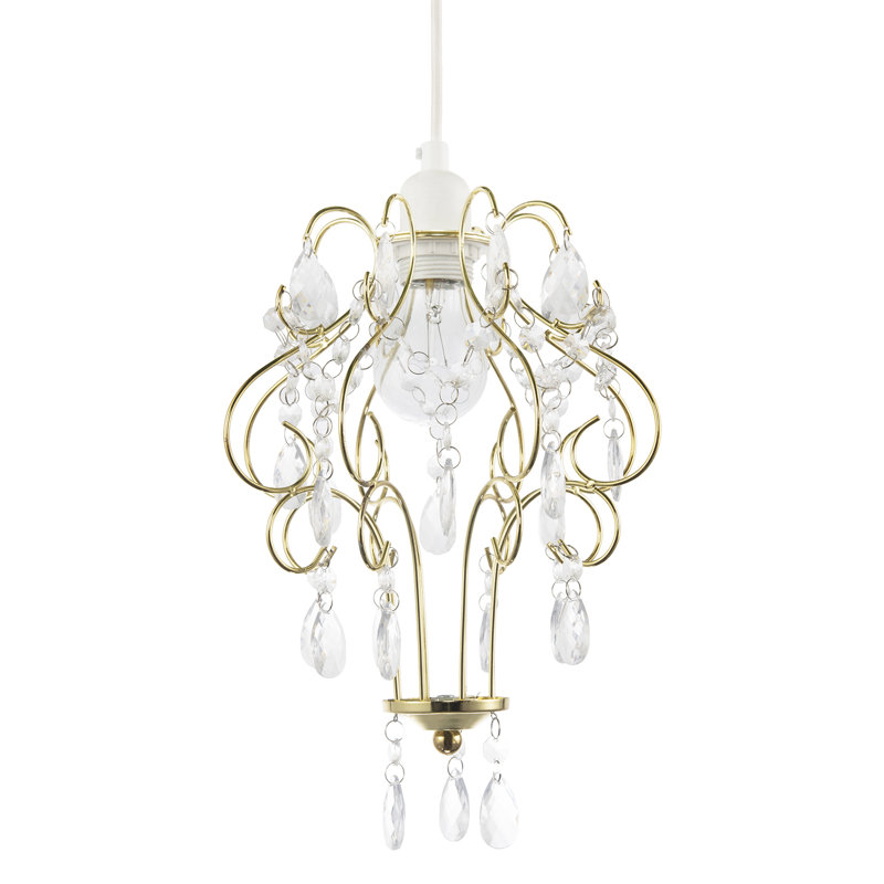 31cm H Metal Novelty Pendant Shade ( No Direct Attachment Method ), Gold