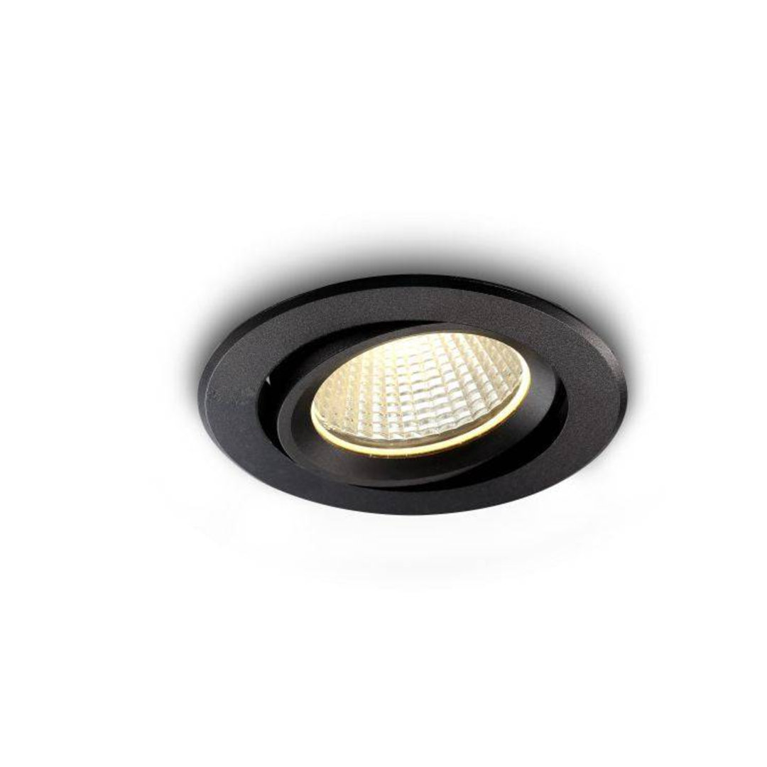 Rackhams Onyx/Black 9 Watt Recessed Bathroom Spotlight - Image 3