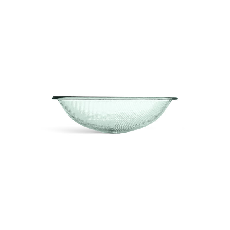 Yepsen Glass Undermount Bathroom Sink, Green Translucent