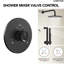 Système de douche à pression équilibrée, robinet de douche à pluie 10 "avec barre coulissante et douchette à main-107557319