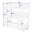 Twin Over Twin Over Twin Wooden Bunk Bed With Detachable Design And Ladder-272390965