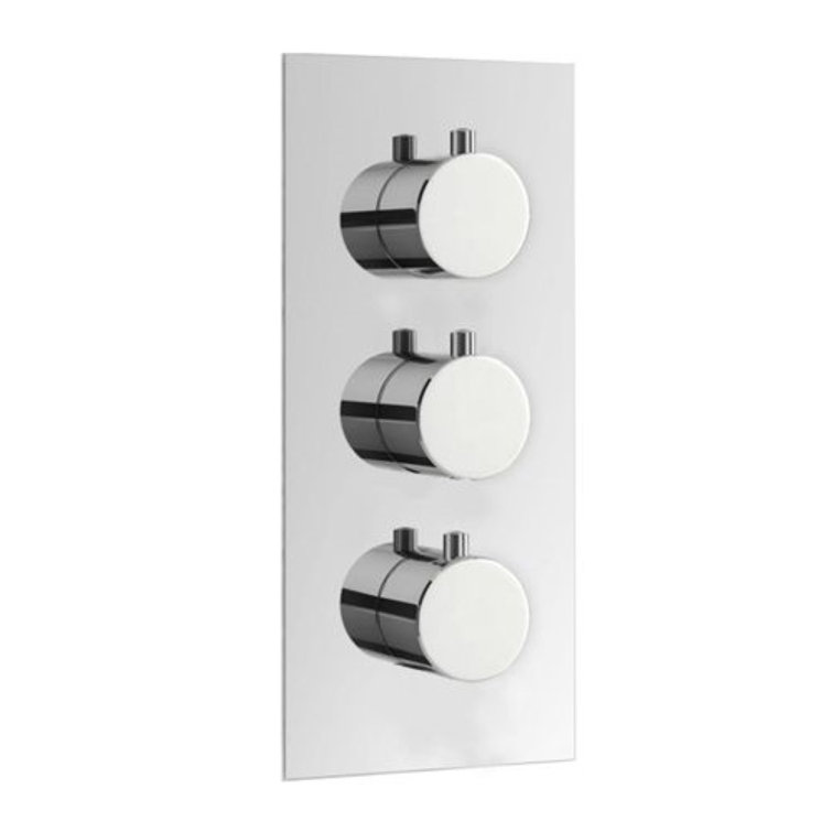 Polished chrome shower system with rainfall showerhead and adjustable handheld sprayer combo