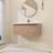 48" Wall-Mounted Single Bathroom Vanity with Resin Vanity Top, Soft Close Doors and Drawer-106764739