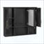 Armoire à pharmacie murale 2 en 1 avec tablettes réglables et portes à fermeture douce, miroir haute définition avec rangement pour meuble-lavabo-1334480431