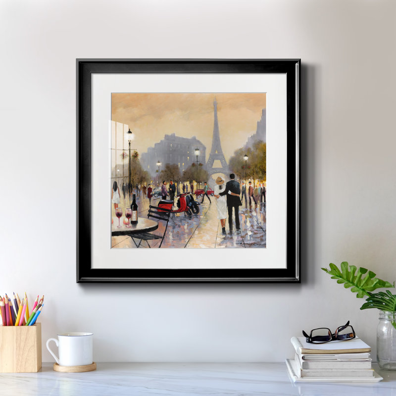 CE Orme par J Paul - reproduction d'art sur papier encadrée, Papier encadré noir, H 17,5 po x l 17,5 po x P 1,5 po