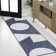Orbie Modern Geometric Abstract Two-Tone Navy/Cream Indoor/Outdoor Rug