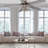 52"W Summer-Louise Satin Nickel Metal Caged Ceiling Fan