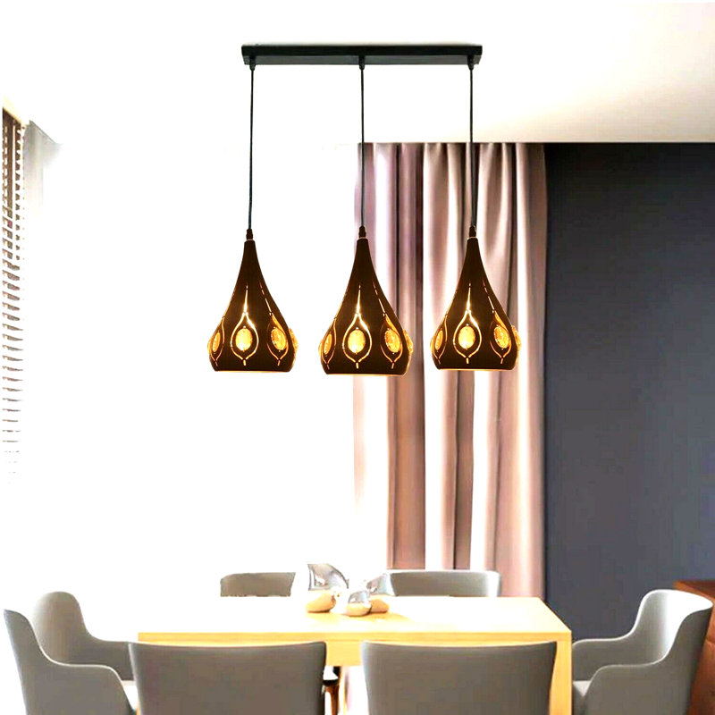 Niccolo 3 - Light Black Kitchen Island Pendant