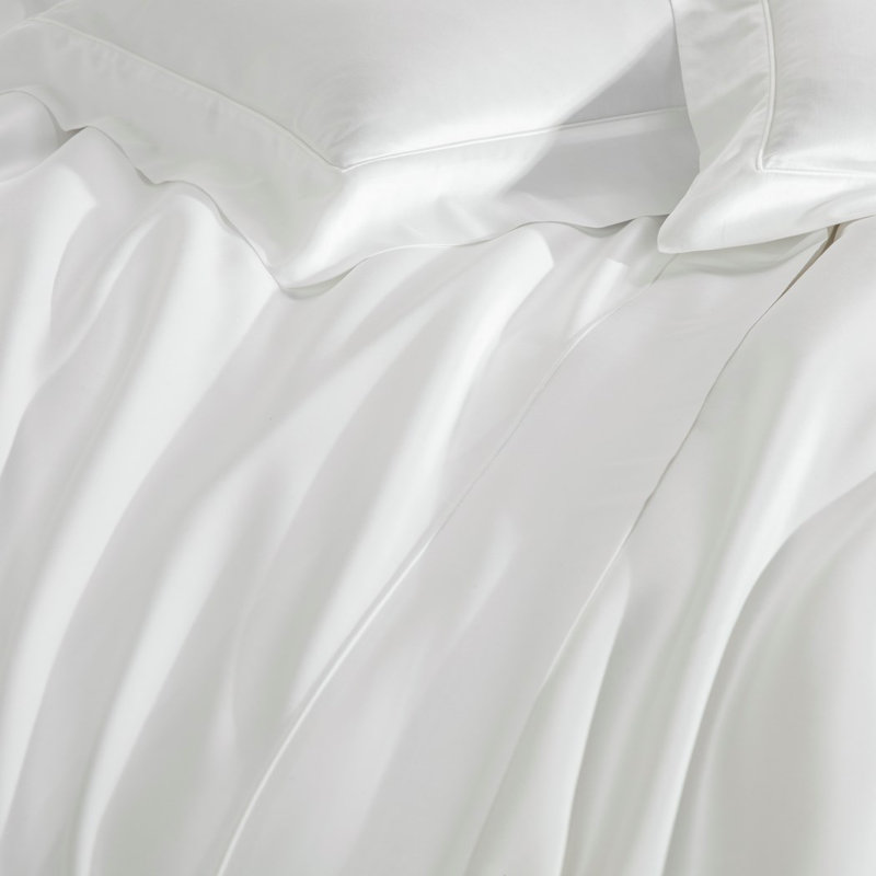 Single Ajour Pillow Sham, White, Euro