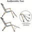Chaises longues ergonomiques avec dossier réglable et assise en vinyle-598982871