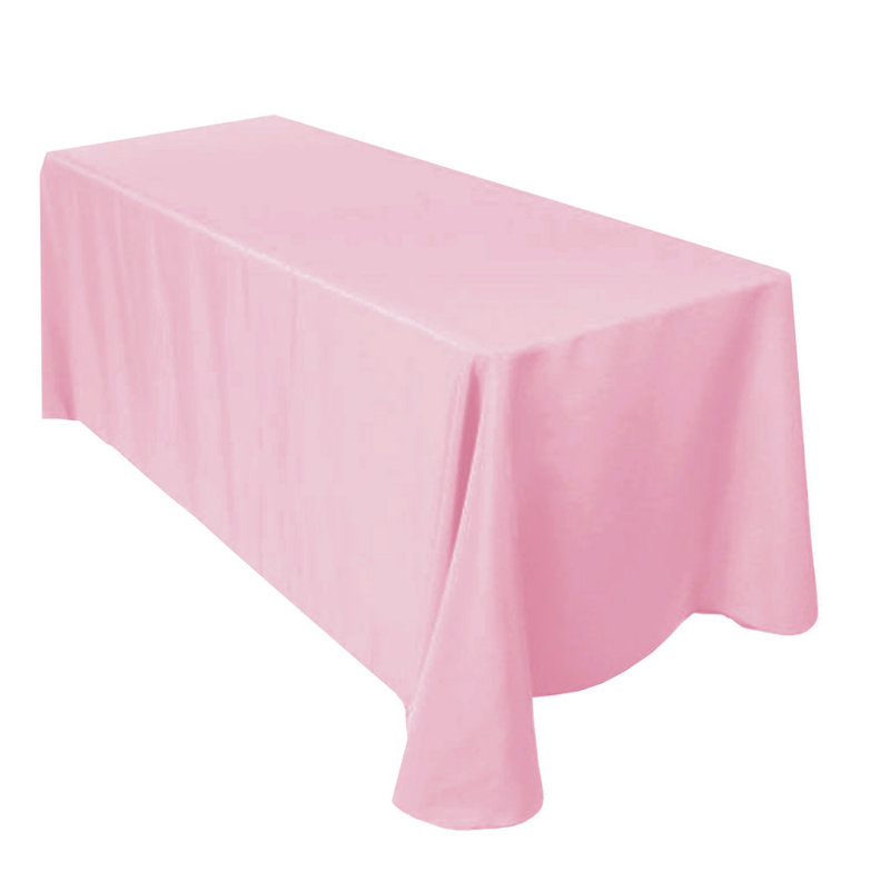Polyester Wedding Party Décor Tablecloth, 132cm W x 178cm L, Grey