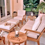 Outdoor 7 - Piece Teak Conversation Set