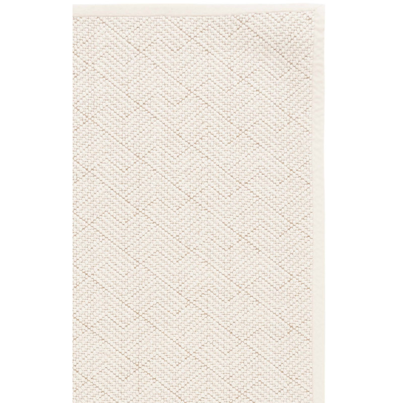 Woodrow Natural Fiber Flat Weave Wool & Jute Geometric Rug, Rectangle 5' x 8'