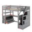 Lit mezzanine avec bureau et tablettes-634070677-634070676