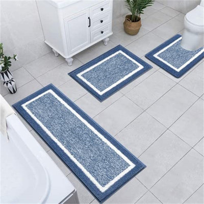 Rogel Microfiber / Microsuede Non-Slip Bath Rug