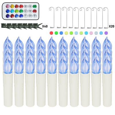 Flameless Unscented Plastic / Acrylic Pillar Candle
