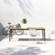 Callia 86.5'' Wood Outdoor Dining Table