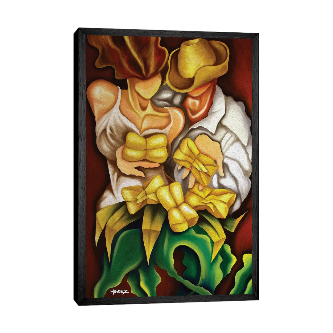 Tamales by Dixie Miguez - Floater Frame Painting on Canvas