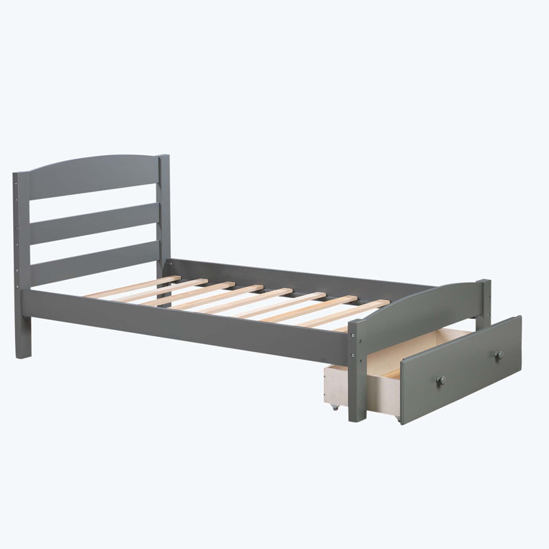Granita Storage Bed, Grey