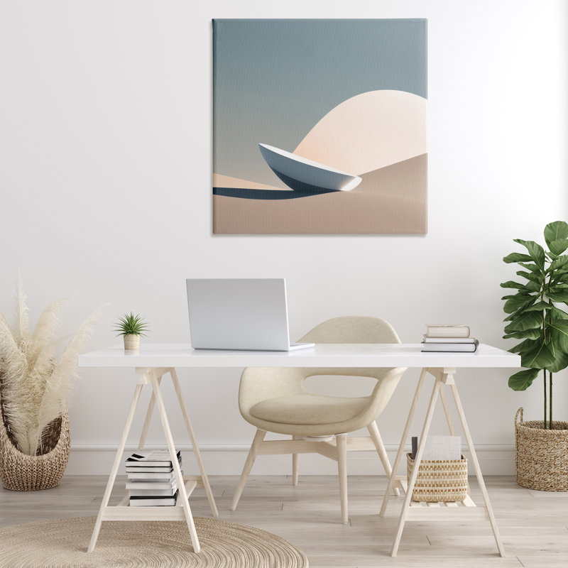 "Buried Space", art mural sur toile flottante par Denise Dundon, H 36 po x l 36 po x P 1,5 po