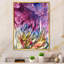 Fleurs mauves - Marbre liquide - Peinture-1697214599-1697214595
