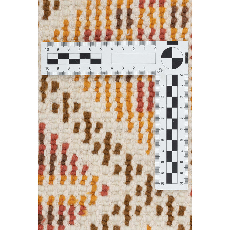 Mick Geometric Wool Hand Woven Area Rug, Rectangle 250 x 300 cm