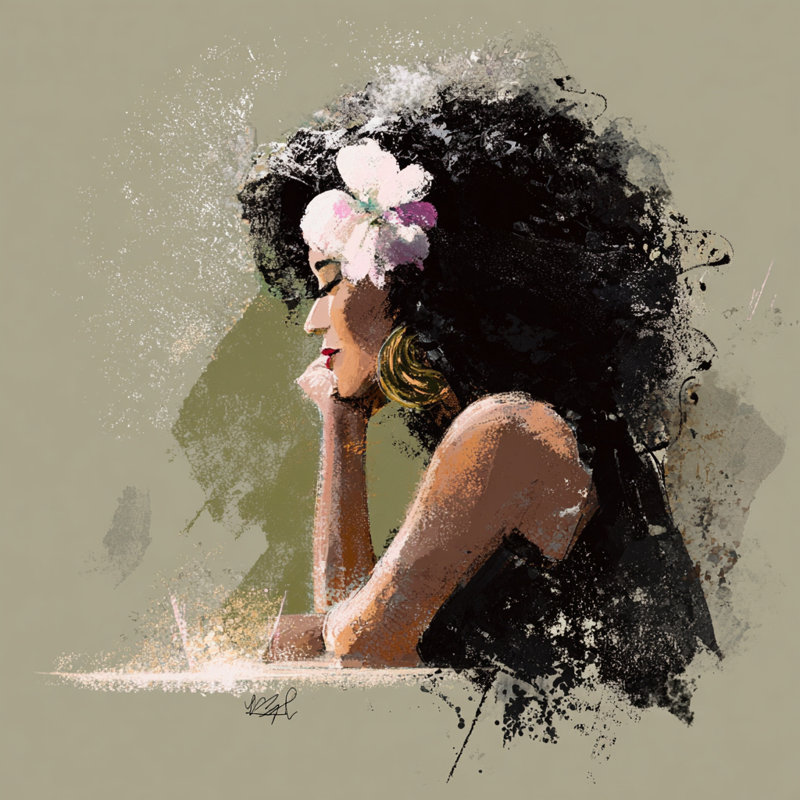 «Island Daydream», art mural sur toile tendue