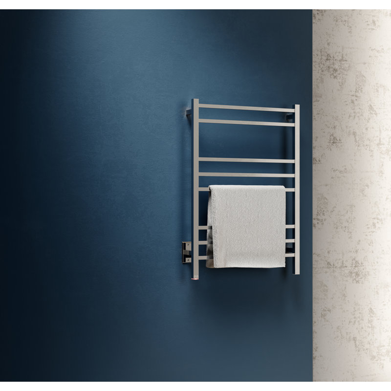 Cubic 4 Wall Mounted Towel Rack, Polished Stainless Steel