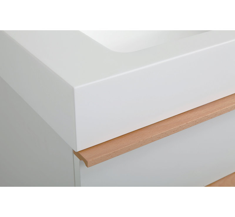 Meuble-lavabo mural VELA, White, 30"