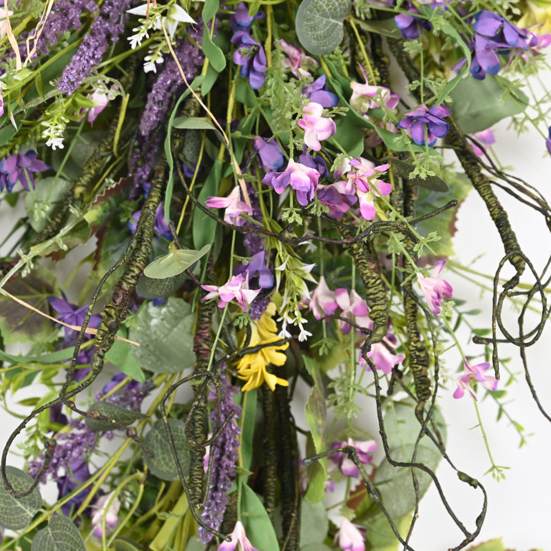 Décoration florale de 26 po pour maison de campagne