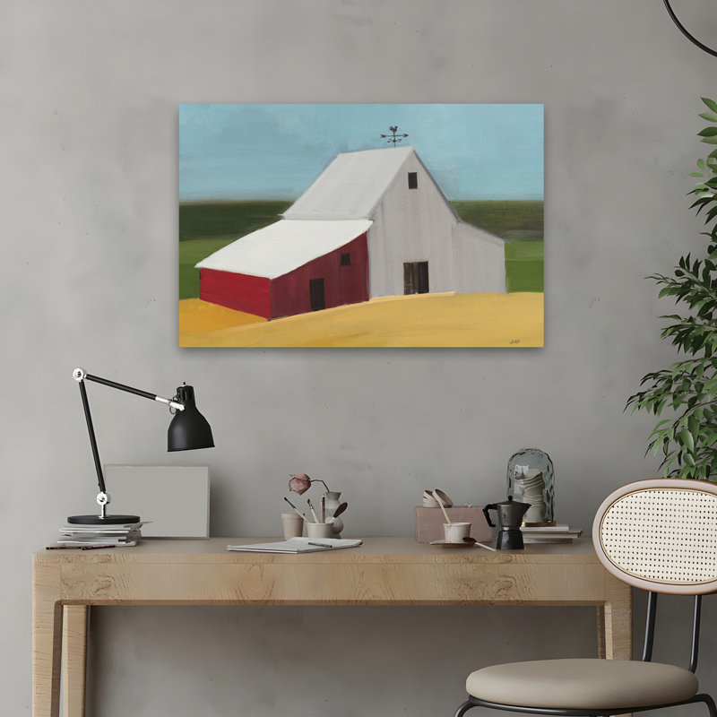 Modern Farmhouse Americana Barn, H 24 po x l 16 po