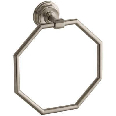 Pinstripe Wall Mounted Towel Ring